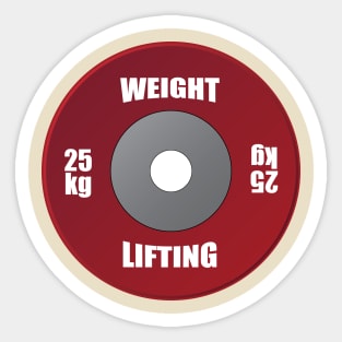 WEIGHTLIFTING Plate Sticker